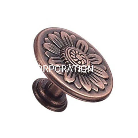 Factory Supply Zinc Alloy Antique Copper 32mm Drawer Knob Cabinet Knob