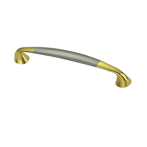 Hot Sale Zinc Alloy 64mm Double Colour Silver and Golden Drawer Handle