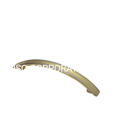 Factory Supply Zinc Alloy 96mm Brushed Golden Furniture Pull Handle Fashion Handle