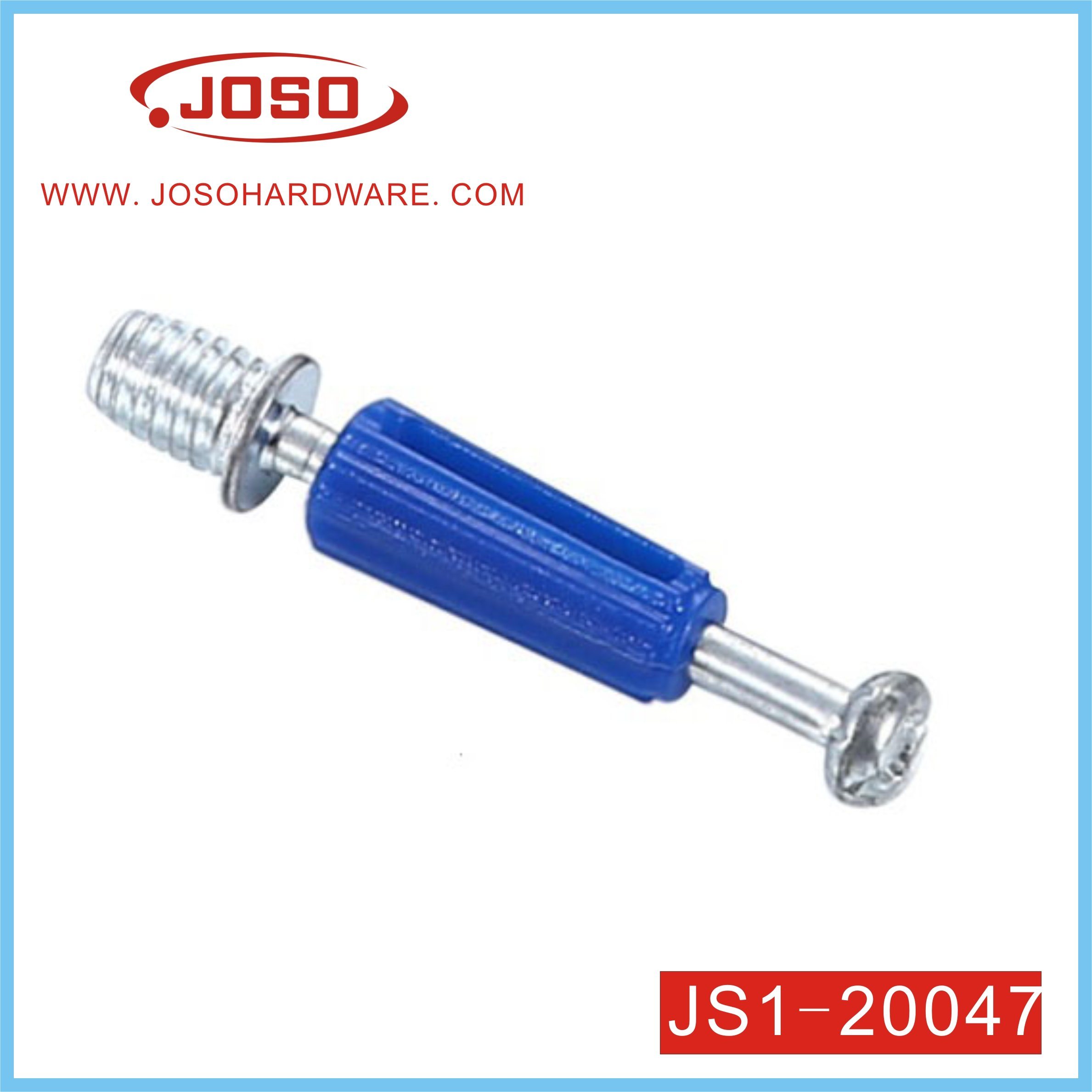 Blue Plastic Bolt of Furniture Hardware for Connector