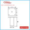 Metal Square Tube Sofa Leg for Living Room