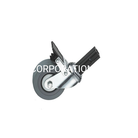 Factory Supply 50mm Plastic with Brake Castor Wheels Trolley Furniture Caster