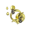 Factory Supply Zinc Alloy 85mm Golden Ring Handle Drawer Handle