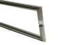 Tempered Tubular Stainless Steel Big Glass Door Handles Stainless Steel Puller Handle Modern Style Cc375