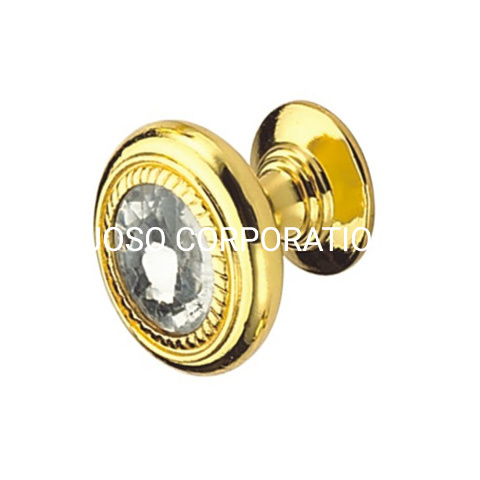 Zinc Alloy Wardrobe Handle Golden Colour Handle European Style 26mm Handle