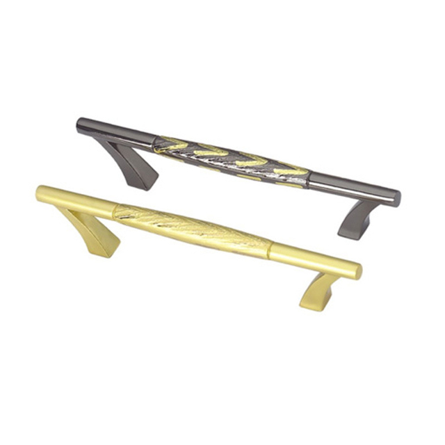 European Decoration 96mm 128mm Black Furniture Pull Handle Kitchen Handle