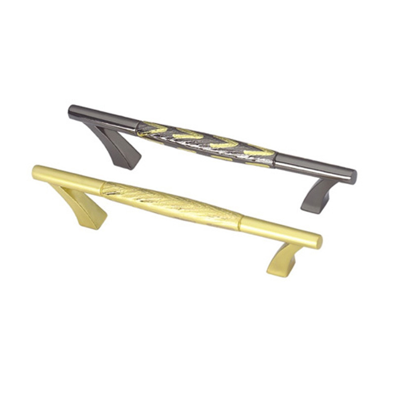 European Decoration 96mm 128mm Black Furniture Pull Handle Kitchen Handle