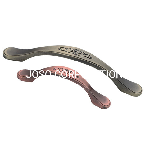 Classical Zinc Alloy 128mm Bow Bridge Furniture Handle Antique Copper Cabinet Handle