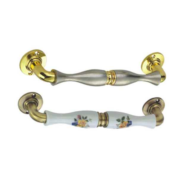 Fashion Zinc Alloy 250mm 300mm Golden And Brushed Decoration Handle