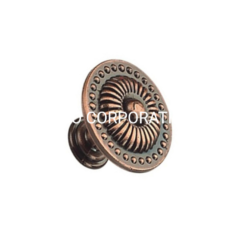 Zinc Alloy Drawer Knob Classic Furniture Handle Antique Brass Plated Handle