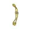 Top Sale Zinc Alloy 64mm 96mm Golden with Decoration Diamond Handle