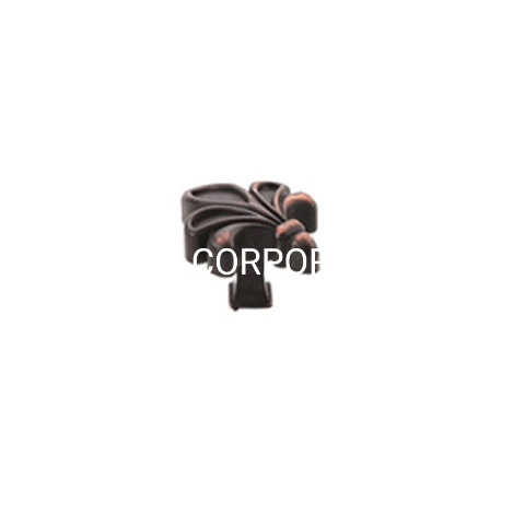 Retro Style 128mm Flower Pattern Antique Brass Pull Handle for Cabinet