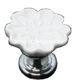Different Colour Flower Ceramics Handle Furniture Handle Cabinet Handle