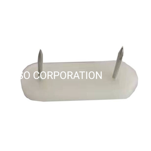 PP with Metal White Double Nail Glide Furniture Accessories Table Protector